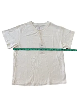 MATE the Label Regenerative Hemp Shrunken Tee S NWT True White thumbnail 7