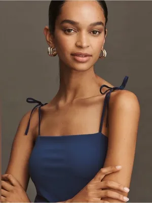 Anthropologie Square-Neck Twofer Midi Dress XS thumbnail 4