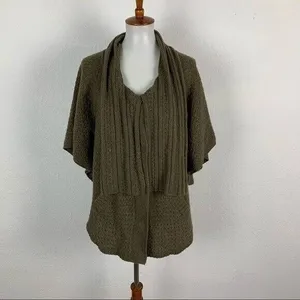 Anthropologie Sparrow Wool Blend Open Front Cardigan‎ Sweater Cozy Layering M thumbnail 8