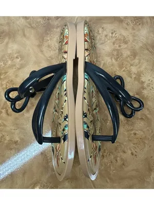 Melissa x Jason Wu Rare Black Bow Jelly Sandals Flip Flops Flats Women's 8 thumbnail 5