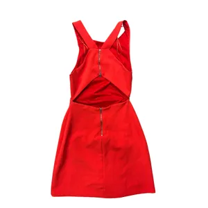 Zara Dress XS Trafaluc Collection Red Open Back Cutout Mini Sleeveless thumbnail 5