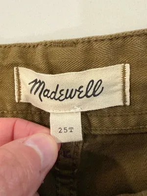 Madewell The Perfect Vintage Wide Leg Utility Pant Women’s 25T Golden Spinach thumbnail 10