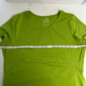 Tek Gear XL Lime Green Athletic Running Workout Performance Top thumbnail 4