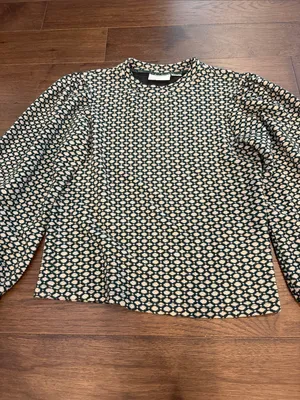 Maeve by Anthropologie Shannon Balloon-Sleeved Top Small - C11-419 thumbnail 6