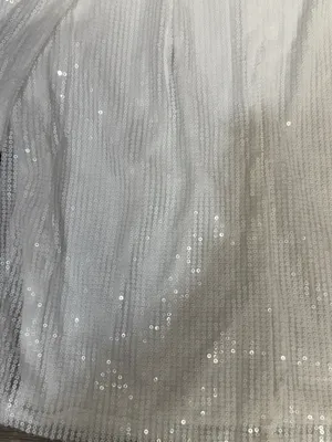 NAANAA White Sequin High Low Bridal Party Dress US 8 thumbnail 13