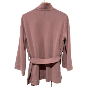 Lululemon Ribbed Softstreme Belted Wrap Robe Size 4 Twilight Rose Pink Cardigan thumbnail 3