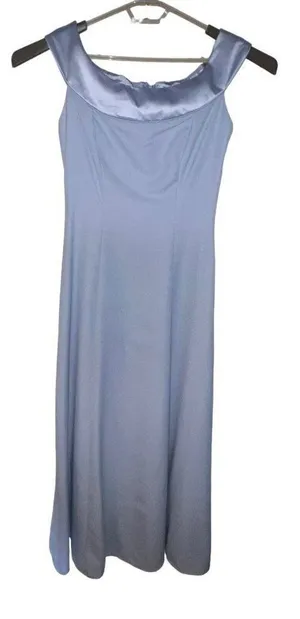 ALFRED ANGELO LIGHT BLUE‎ FORMAL MAXI DRESS STYLE 6301 SLEEVELESS SIZE 11/12 New thumbnail 1