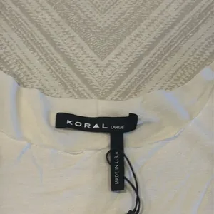 Koral Women’s Off White Angled Tank Top - Size L thumbnail 5