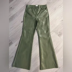 NWOT Wilfred Aritzia Olive‎ Leather Pants thumbnail 3