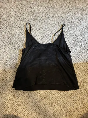 Abound Black Ruffle Slip Cami thumbnail 3