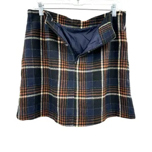 Mittoshop Size‎ Large Skirt Black Plaid Mini Pockets Academic Workwear School thumbnail 3