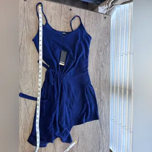 Monrow navy blue Supersoft Tied‎ Cami Dress size Xs thumbnail 7