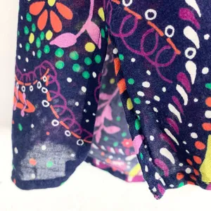 Lilly Pulitzer Garden Menagerie Providence Blouse Purple Red Floral Size Small thumbnail 12