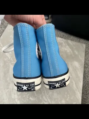 Converse Chuck 70 Vintage Canvas Hi-Top sneaker in University Blue- Woman’s 6 thumbnail 5