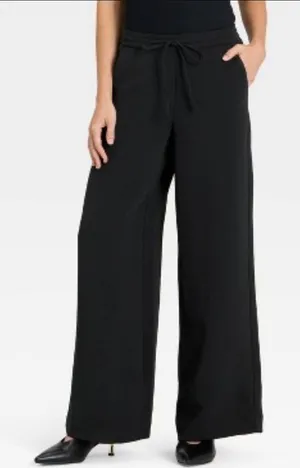 A new day tie waist crepe trousers thumbnail 1