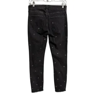 Abercrombie Fitch‎ Womens Super Skinny Ankle Jeans Black Star Print Size 27 thumbnail 8