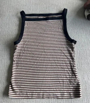 Old Navy Brown Striped Top thumbnail 1