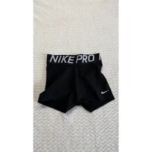 Nike Pro Dri-FIT Women Black Compression Athletic Training Shorts XS 3 Inch thumbnail 2
