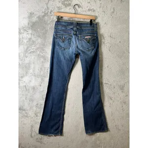 Hudson Signature Bootcut Jeans Sz 28 Low‎ Rise Medium Wash Flap Pocket Denim Y2K thumbnail 2