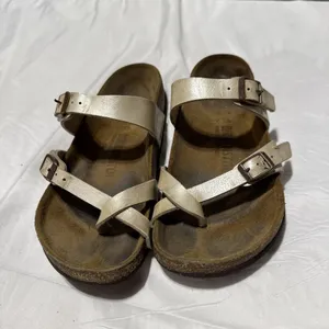 Birkenstock Mayari Birko-Flor Graceful Pearl White Sandals Size 37 thumbnail 2