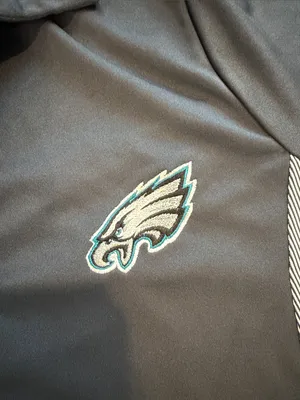 Antigua Gray/Black Short-Sleeve Philadelphia Eagles Polo Small(?) - C54-064 thumbnail 3
