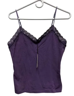 Essentiel Antwerp Purple Lace Trim Camisole Top Size‎ 3 NWT Macaw thumbnail 1