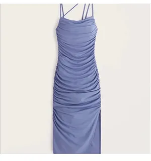 Abercrombie Assymetrical Strappy Ruched Dress thumbnail 1