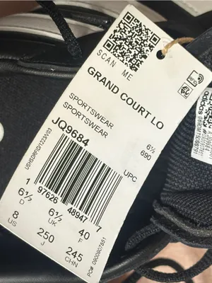 Adidas Grand Court Lo Black/White Sneakers Shoes NWT thumbnail 5