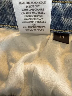 Flying Monkey High Rise Wide Leg Jeans Light Wash Women’s Size 26 thumbnail 8