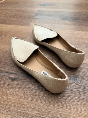Steve Madden Croc Embossed Pointed Toe Slip-on Loafer Flats thumbnail 2