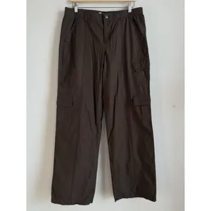 Pacsun Women’s Brown 90's Baggy Cargo Pant Low Rise Puddle‎ Size Medium NEW thumbnail 11