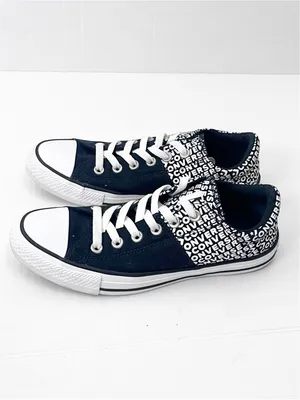 CONVERSE CHUCK TAYLOR ALL STAR Madison Wordmark 2.0 Black White Sneakers Size 8 thumbnail 5