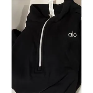 NWT $148 ALO Yoga 1/4 quarter zip accolade black silver XS mens fits s m women’s thumbnail 2