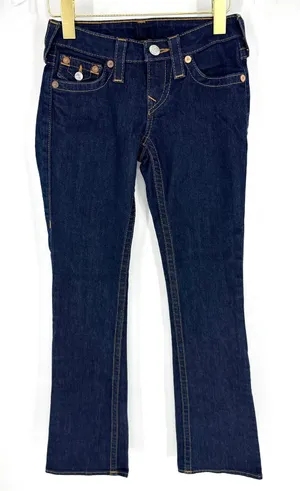 True Religion Joey Bootcut Jeans Indigo Blue Flap Pocket Size 24 thumbnail 1