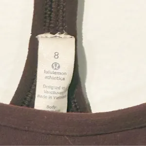 Lululemon Eggplant Power Y Chest Lined Athletic Tank Top Women’s Size 8 thumbnail 3