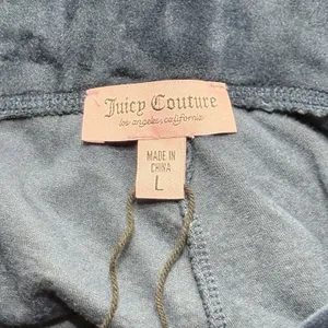 Juicy Couture OG Big Bling Velour Track Pants Navy Rhinestone JUICY Y2K Size L thumbnail 8