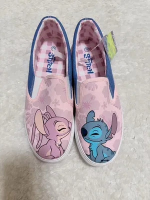 Disney stitch and angel slip on sneakers size 7.5 thumbnail 2