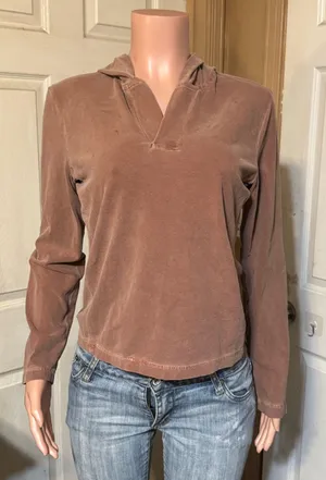Pulp Women's Long-Sleeve Hooded Crop top M thumbnail 1