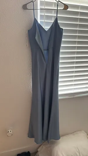 M Birdy Grey Dress Dusty Blue Jay thumbnail 3