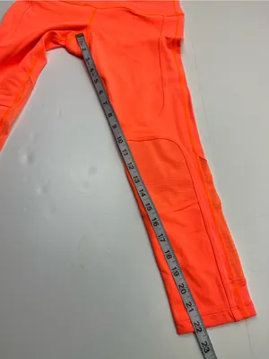 Splits59 Bright Coral Orange‎ Active Cropped Leggings Womens Size Small Athletic thumbnail 5