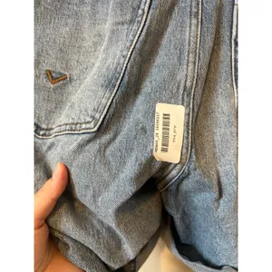 Hudson Sz 28 Denim Blue Jean Short Sleeve Button Front Romper thumbnail 6