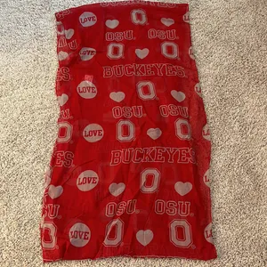 NWOT Ohio State Lightweight Infinity Scarf Red thumbnail 2