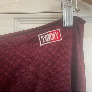 Purple Satin Mini Skirt Tommy Jeans Tommy Hilfiger Maroon Dark Academia thumbnail 5