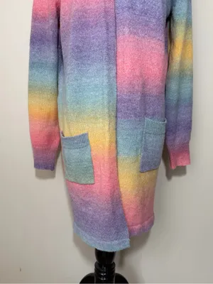 Grace Karin Ombré Rainbow Open Front Cardigan Sweater thumbnail 4