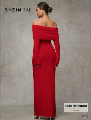 SheIn Red sweater dress thumbnail 2