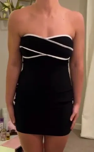 Black and White Mini Dress thumbnail 1