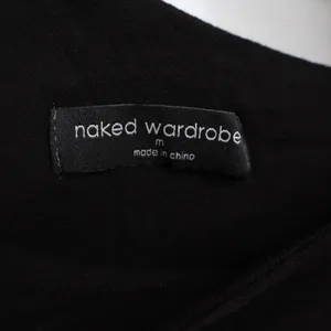 Naked‎ Wardrobe Black One Shoulder Double Strap Mini Dress M thumbnail 4