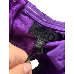 NBD Lupine‎ Purple Lace Ruched Crop Tank Top Revolve Clothing New Size XXS thumbnail 5