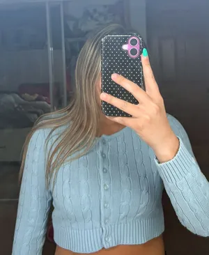 Brandy Melville Sweater Cropped Blue thumbnail 1