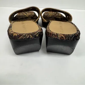 Gianni Bini‎ Slip-On Wooden Wedge Sandals Slides Women 8.5 thumbnail 5